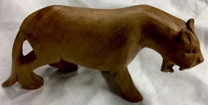 hand carved wood lion - Picture 1 of 4