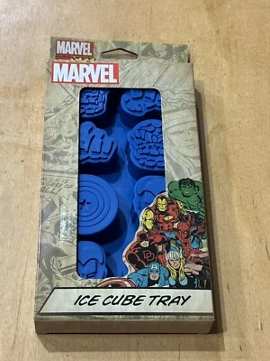 Marvel Comics Heroes Silicone Ice Cube Tray Mold - Iron Man Hulk Captain America - Image 1 of 3
