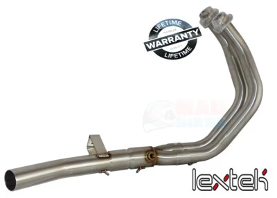 LEXTEK Stainless Steel Exhaust Down Pipes Headers Yamaha Tenere 700. 2019 onward - Image 1 of 4