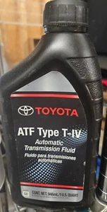 Toyota ATF Type T-IV (Automatic Transmission Fluid) 1 Quart QT (00279-000T4-6s) - Picture 1 of 2