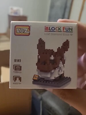Loz Diamond Blocks Pokemon Nano Block 130 Piece Building Sets - Eevee - Image 1 of 3
