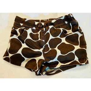 Janie & Jack giraffe print chino shorts, baby girls size 3-6 months - Picture 1 of 6