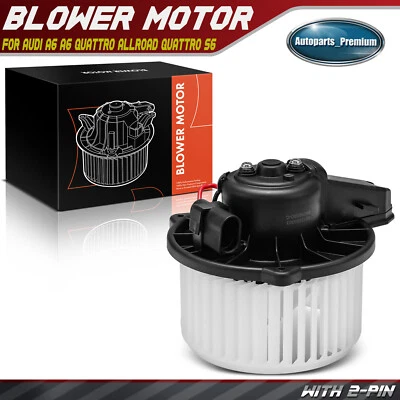 Motor soplador calentador HVAC con jaula ventilador para Audi A6 A6 Quattro 99-04 Allroad Quattro Foto 1 de 4