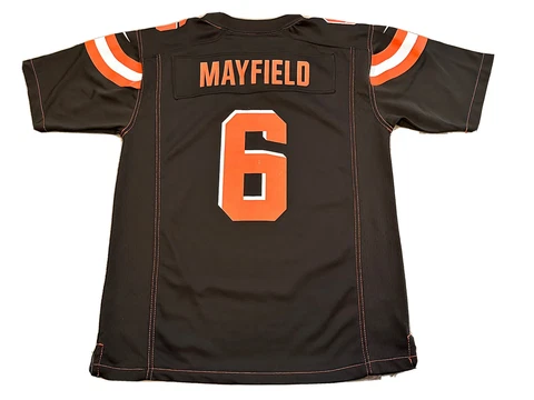 Nike Brown Baker Mayfield Cleveland Browns #6 Football Jersey Dawg Pound Youth L Cover