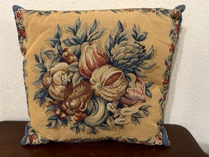 J.Pansu Paris Tapestry Harvest Fall Pillow Cover 18" x 18" Cotton France - Picture 1 of 19