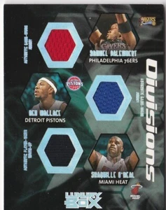 O'NEAL MING STOUDAMIRE KIRILENKO WALLACE DALEMBERT 6 PATCH TOPPS LUXURY BOX /192 - Picture 1 of 2