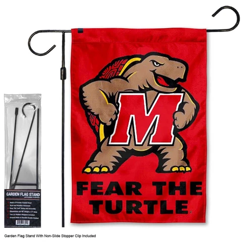 University of Maryland Garden Flag and Stand Pole Kit Cover