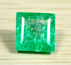 Vvs 8.05 Ct Colombian Natural Green Emerald Square Certified Loose Gemstone T40