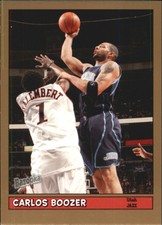 2005-06 Bazooka Gold Utah Jazz Basketball Card #3 Carlos Boozer