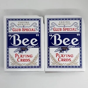 Bees Club Special Playing Cards Blue Treasure Bay Casino Biloxi Set of 2 - Picture 1 of 6