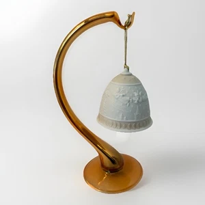 Vintage 1989 lladro adorno campana de Navidad - diseños de ángeles - vacaciones de Navidad - Imagen 1 de 10