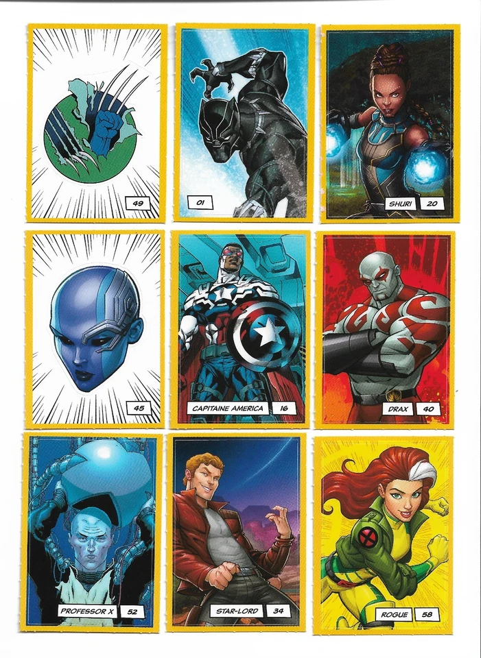 2025 MARVEL AUTOCOLLANTS FRANCAIS  LOBLAWS MAXI PROVIGO Compléter votre set - Image 1 of 1