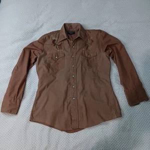 Vintage 70s Border Town Western Shirt | Embroidered Pearl Snap | Medium | Long Tail - Bild 1 von 20