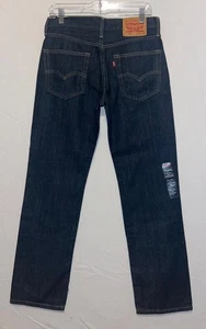 Neu mit Etikett Levi's 514 Größe 30 x 30 dunkel gewaschen 100 % Baumwolle mittelhohes gerades Bein - Bild 1 von 12