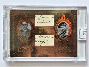 2024 Eternal Cuts Erwin Rommel Bernard Law Montgomery Dual History Relics /99 - Picture 1 of 2