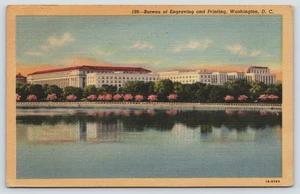 Postcard Lake Washington DC Bureau of Engraving & Printing 1941 Vintage - Picture 1 of 3
