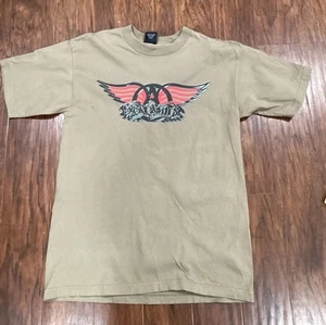 Aerosmith Vtg Concert T Shirt Mens Large Brown 1999 Nothing Stop Rock Tour - Picture 1 of 6