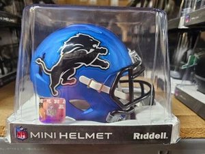 DETROIT LIONS 2024 ALTERNATE SPEED ON FIELD MINI HELMET RIDDELL NEW IN BOX - Picture 1 of 4