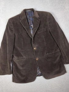 Lauren Ralph Lauren Blazer Sport Coat Men's 42 Brown Corduroy Notch Lapel - Picture 1 of 11