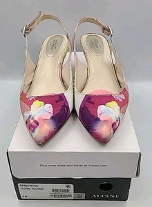 ALFANI Babbsy kitten Heel Sling backs Size 6M Multicolor Shoes, Step N Flex. - Picture 1 of 7