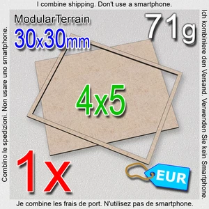 1x MDF Movement Tray 4x5 5x4 30x30mm Square Base Old World Warhammer 40k Fantasy - Imagen 1 de 4