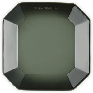 Le Creuset Octagon Square Plate 22cm Thyme Stoneware Microwave Oven Safe JPN New - Picture 1 of 7