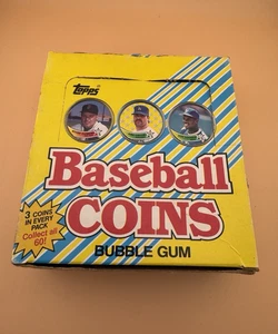 1989 Topps Baseball Coins Box - 34 Sealed Packs with 3 Coins per Pack - Picture 1 of 9