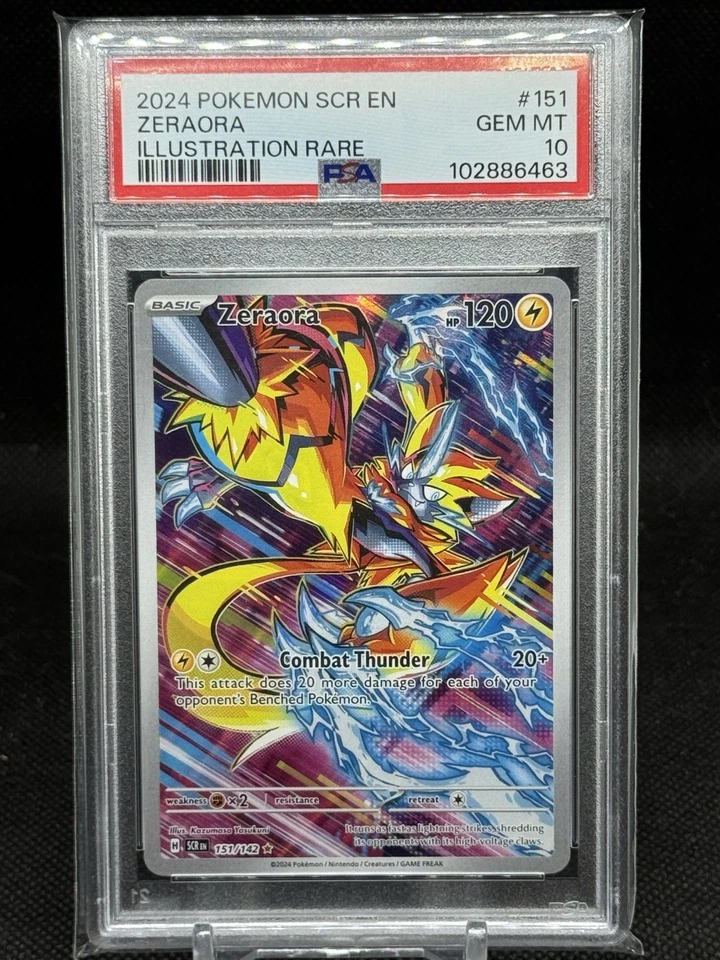 PSA 10 Zeraora 151/142 Illustration Rare - Stellar Crown - Pokemon Card - Image 1 of 2