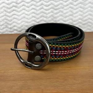 Lucky Brand Damen Vintage Western bestickt Azteken Leder Gürtel Gr. 32" - Bild 1 von 12