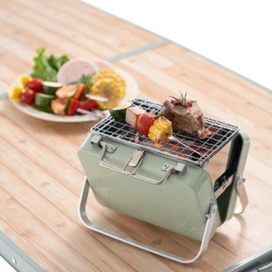 LOGOS Attache Case Type Grill Mini Yakitori BBQ Compact Storage Camping Japan - Picture 1 of 8