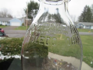 SSEQ Milk Bottle U Serve All Dairy Toledo OH LUCAS COUNTY 1954 - Picture 1 of 4