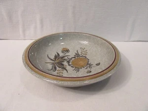 Vtg Royal Copenhagen Bowl, Crackle Glaze, Gray, 10'', Denmark, 703/3606, Floral - Picture 1 of 16