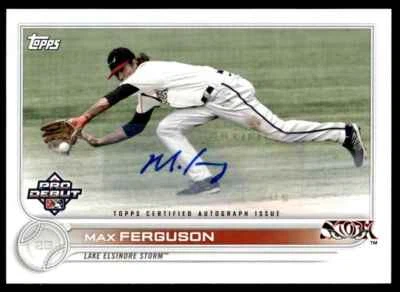 2022 Topps Pro Debut Autographs Max Ferguson Auto Lake Elsinore Storm #PD-101 - Image 1 of 2
