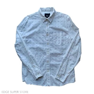 Camisa de vestir mediana con bolsillo con botones bordada a lunares arco iris blanca de ASOS - Imagen 1 de 6