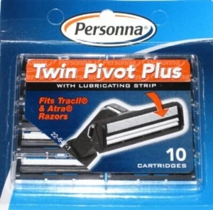 Personna Twin Pivot Plus Cartridges with Lubricating Strip 10 ct 1 each - Picture 1 of 1