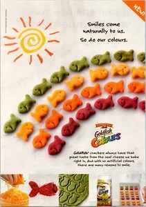 PRINT AD 2012 Pepperidge Farms Goldfish Colours Crackers 7.5 x 11 - Picture 1 of 1