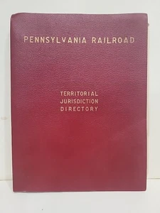 1960 Pennsylvania Railroad Jurisdiction Directory Flexi-Bound Book - Picture 1 of 8