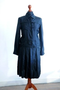 TRAUMHAFTES KLEID von MARNI, 100% Kupferseide Cupro, schwarz, ital. Gr. 40 - Bild 1 von 16