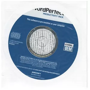 Word Perfect Productivity Pack 0CD940 Installations-CD Disc - Bild 1 von 2