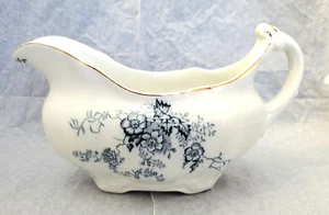 Antique Staffordshire England "Severn" Pattern Gravy Boat China by Alfred Meakin - Picture 1 of 4