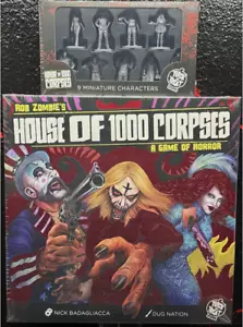 TRICK OR TREAT STUDIOS ROB ZOMBIE'S HOUSE OF 1000 CORPSES GAME W/ FIGURES EXPAND - Picture 1 of 1
