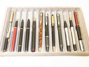 Lot Of 10 Vintage WATERMAN Pens = Fountain , Ballpoint , Pencil Etc.