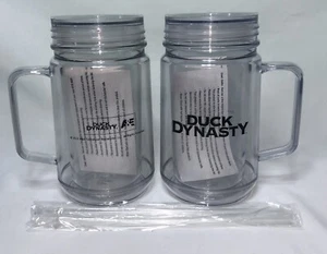 Duck Dynasty 24 Oz Insulated Mason Jar w/ Lid & Straws Missouri Lottery 2013 - Picture 1 of 7