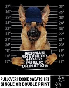 Deutscher Schäferhund Becher Schuss lustig ungezogener böser Hund Pullover Hoodie Sweatshirt WS778 - Bild 1 von 12