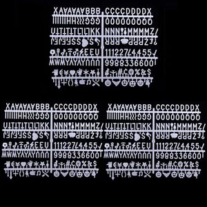 Board Letters Characters Letter Set for Changeable Felt white  - Picture 1 of 7