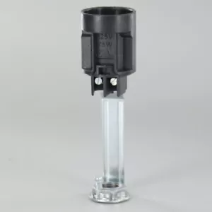 85 MM HOCH - E12 THERMOPLASTISCHER KERZENLAMPENHALTER 1/8 IPS GEWINDE HICKEY 3485G - Bild 1 von 3