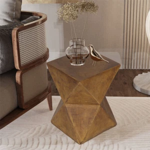 Contemporary Lightweight Concrete Accent Side Table Coffee End Table In/ Outdoor - Picture 1 of 12