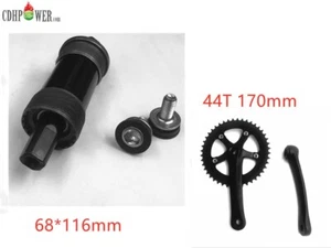 CDHPOWER Single Speed Crankset 44T 170mm Crankarms & 68*116mm BB-Mountain Bike - Picture 1 of 15