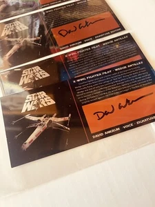 Star Wars signed 3x7 Plaque X-wing Wedge David Ankrum Autographed Plaque - Picture 1 of 3