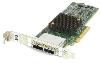 660087-001 HP H221 6GB DUAL PORT PCI-E 2.0 X8 SAS SATA HOST BUS ADAPTER HBA - Image 1 of 4